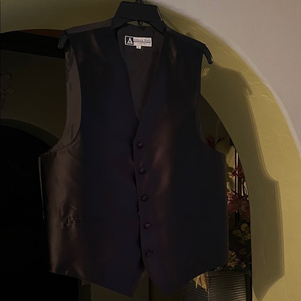 Men's Black Vest by Antonio Ricci